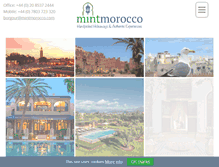 Tablet Screenshot of mintmorocco.com